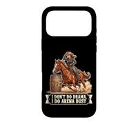 Carcasa para iPhone 17 Pro MAX No Hago Teatro, Hago Arena Dust Funny Barrel Racing Cowgirl