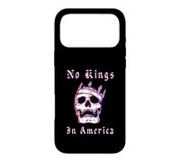 Carcasa para iPhone 17 Pro MAX No Kings In American Retro Glitch Style Gráfico Político