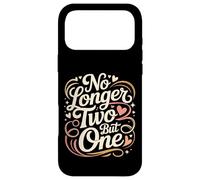 Carcasa para iPhone 17 Pro MAX No Longer Two But One Romance de Unidad de Boda |-