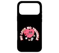 Carcasa para iPhone 17 Pro MAX No Love No Trouble (Divertido gráfico de corazón)