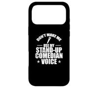 Carcasa para iPhone 17 Pro MAX No me Hagas Usar mi Voz Comediante de pie