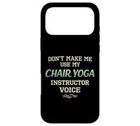 Carcasa para iPhone 17 Pro MAX No me Hagas Usar Silla Yoga Instructor Voz