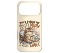 Carcasa para iPhone 17 Pro MAX No me molestes Miau Café Gato Meme