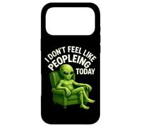 Carcasa para iPhone 17 Pro MAX No me Siento como Gente Hoy introvertido alienígena Verde