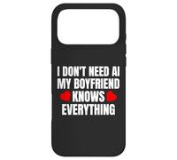 Carcasa para iPhone 17 Pro MAX No Necesito IA Mi Novio lo Sabe Todo Gracioso