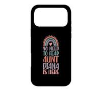 Carcasa para iPhone 17 Pro MAX No Need To Fear Aunt Diana Is Here Nombre Rainbow Auntie