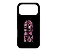 Carcasa para iPhone 17 Pro MAX No Need To Fear Aunt Kayla Is Here Nombre Rainbow Auntie