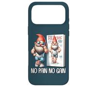 Carcasa para iPhone 17 Pro MAX No Pain No Gain Funny Body Building GNOME For Fitness Dad