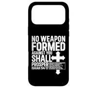 Carcasa para iPhone 17 Pro MAX No se formó ningún Arma contra ti Isaías 54 17 Biblia Cristiano