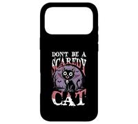 Carcasa para iPhone 17 Pro MAX No Seas un Gato asustado: Gato de Halloween