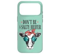 Carcasa para iPhone 17 Pro MAX No Seas una vaquilla Salada, Divertida Vaca con Gafas, Humor campestre