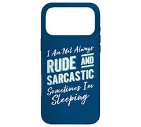 Carcasa para iPhone 17 Pro MAX No Siempre Soy Grosero y sarcástico A Veces Estoy durmiendo