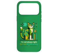 Carcasa para iPhone 17 Pro MAX No Siempre Tengo razón, Pero Nunca Estoy Equivocado, Gato Divertido