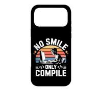 Carcasa para iPhone 17 Pro MAX No Smile Only Compile Coding Developer Programmer