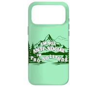 Carcasa para iPhone 17 Pro MAX No Soy Antisocial, Estoy a Favor de la Soledad, los Viajes al Aire Libre, la montaña