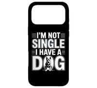 Carcasa para iPhone 17 Pro MAX No Soy Soltero Tengo un Perro Divertido Amante de los Perros Sayinng