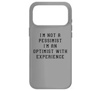 Carcasa para iPhone 17 Pro MAX No Soy un optimista pesimista con una declaración Divertida de Experiencia