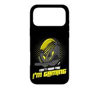 Carcasa para iPhone 17 Pro MAX No te oigo, Juego con Auriculares de Gamer Que Dicen Amarillo