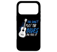 Carcasa para iPhone 17 Pro MAX No tocas el Blues lo sientes Músico Guitarrista