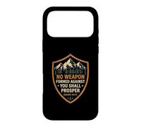 Carcasa para iPhone 17 Pro MAX No Weapon Formed Against You Shall Prosper Versículo