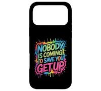 Carcasa para iPhone 17 Pro MAX Nobody Is Coming To Save You Get Up Automotivación -