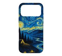 Carcasa para iPhone 17 Pro MAX Noche Estrellada Camping Lover Van Gogh Obra de Arte
