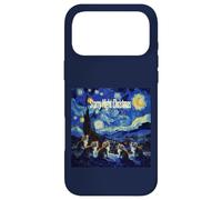 Carcasa para iPhone 17 Pro MAX Noche Estrellada de Navidad Van Gogh Cat Lover