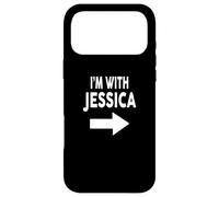 Carcasa para iPhone 17 Pro MAX Nombre de Camiseta I'm with Jessica