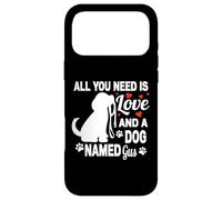 Carcasa para iPhone 17 Pro MAX Nombre de Perro Personalizado Gus Cute Dog Pet Lover