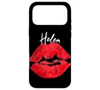 Carcasa para iPhone 17 Pro MAX Nombre Personalizado de Helen Red Lips