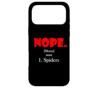 Carcasa para iPhone 17 Pro MAX Nope Meme Definition Anti Spiders Funny Arachnophobia Spider