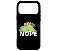 Carcasa para iPhone 17 Pro MAX Nope Not Today No Funny Lazy Dinosaur Cute Stegosaurus