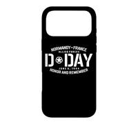 Carcasa para iPhone 17 Pro MAX Normandía Francia Día D Honor and Remember impresión Blanca sólida