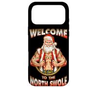 Carcasa para iPhone 17 Pro MAX North Swole Santa Músculos Gimnasio Motivación Tatuajes Divertido