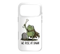 Carcasa para iPhone 17 Pro MAX Nos levantamos al Amanecer Temporada Espeluznante Rana Meme Zombie Halloween