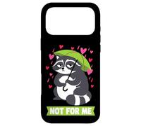 Carcasa para iPhone 17 Pro MAX Not For Me Funny Grouchy Raccoon Anti-Valentine Humor