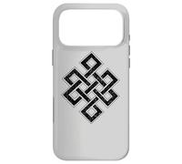 Carcasa para iPhone 17 Pro MAX Nudo Eterno sin Fin Budismo JAINISMO Ciclo DE SABIDURÍA