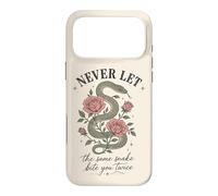 Carcasa para iPhone 17 Pro MAX Nunca Dejes Que la Misma Serpiente te muerda Dos Veces Serpent Rose