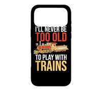 Carcasa para iPhone 17 Pro MAX Nunca seré Demasiado Viejo para Jugar con el Conductor de ferrocarril de Trenes