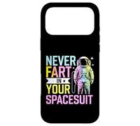 Carcasa para iPhone 17 Pro MAX Nunca te Tires un Pedo en tu Traje Espacial Astronauta Divertido