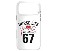 Carcasa para iPhone 17 Pro MAX Nurse Life at Level 67 Funny Medical Student 67 Meme