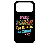 Carcasa para iPhone 17 Pro MAX Nyah Name Cute Retro Girls Wildflower Nyah Name