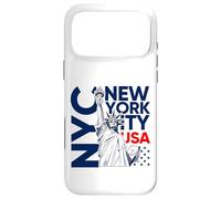 Carcasa para iPhone 17 Pro MAX NYC tee Shirts New York City Statue of Liberty with USA Flag