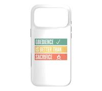 Carcasa para iPhone 17 Pro MAX Obedience is Better Than Sacrifice Relationship VS Religion