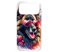 Carcasa para iPhone 17 Pro MAX Obra de Arte del Día de San Valentín de un Perro Pastor Belga
