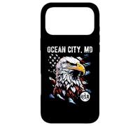 Carcasa para iPhone 17 Pro MAX Ocean City Maryland - Bandera patriótica de Estados Unidos, diseño Vintage