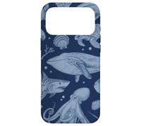 Carcasa para iPhone 17 Pro MAX Ocean Life Sea Whale Dolphin Beach 90s Vintage Graphic