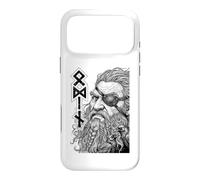 Carcasa para iPhone 17 Pro MAX Odin Viking Warrior God Runes Ravens Mitología nórdica