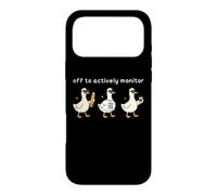 Carcasa para iPhone 17 Pro MAX Off to Actively Monitor Teacher Testing Day Funny Goose
