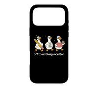 Carcasa para iPhone 17 Pro MAX Off to Actively Monitor Teacher Testing Day Funny Goose